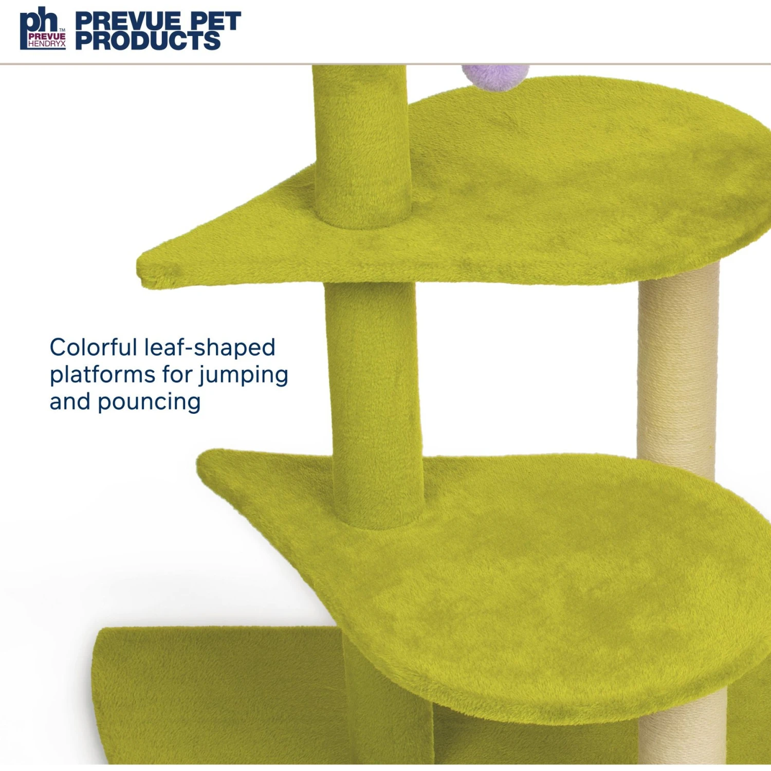 Prevue Pet Products Flower Garden 44.5-in Faux FleeceCat Tree 6 Prevue Pet Products Flower Garden 44.5-in Faux FleeceCat Tree - Image 4