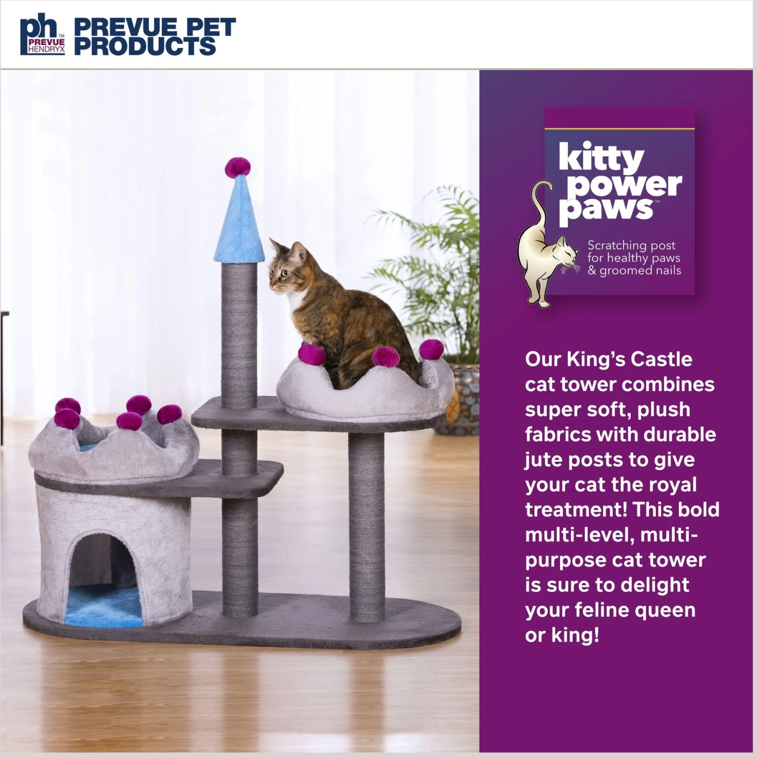 Prevue Pet Products King's Cat Castle 4 Prevue Pet Products King's Cat Castle - Image 2