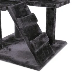 Coziwow By Jaxpety 60-in Tower House Cat Trees, Black -Cat Supplies 355080 PT5. AC SS1800 V1642804965