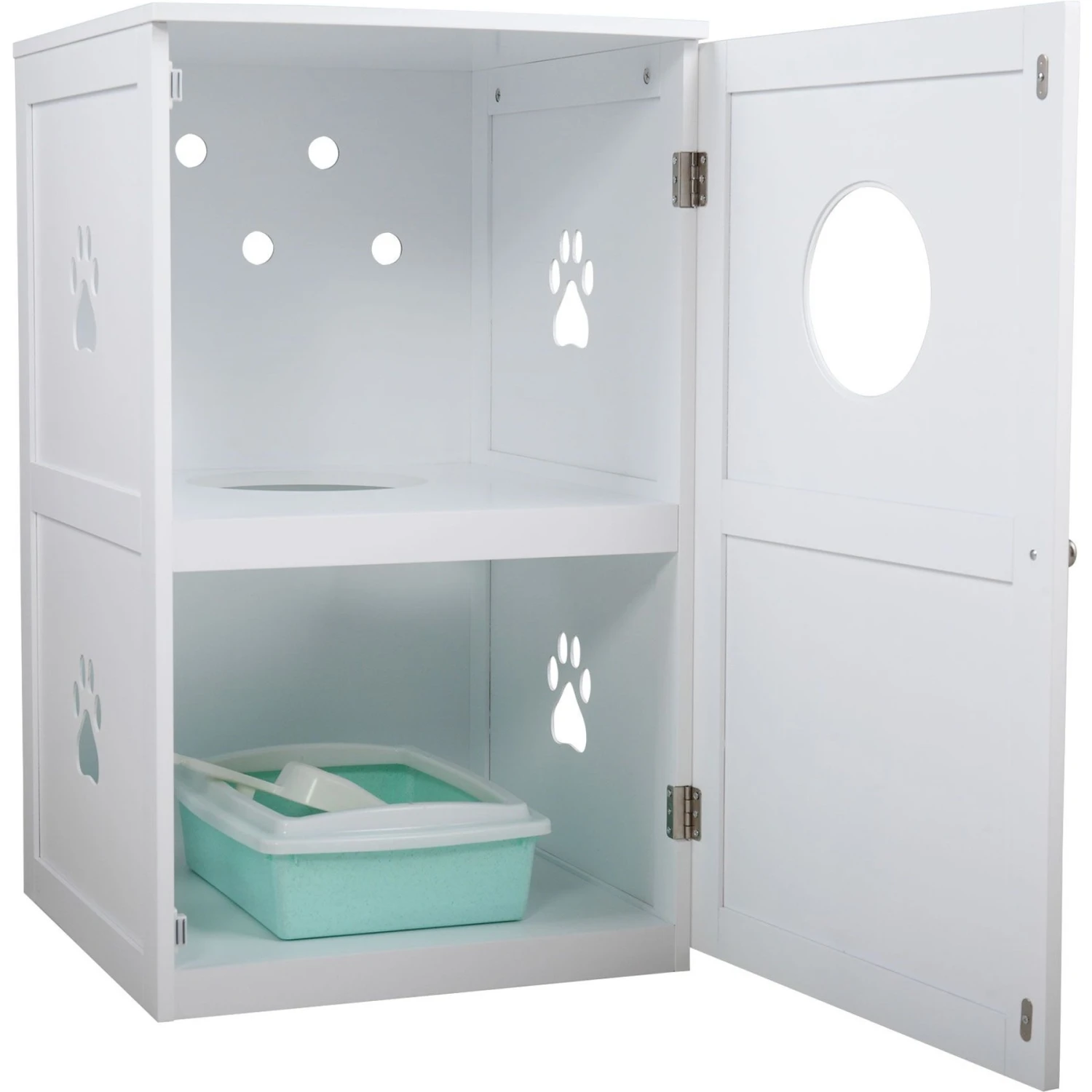 Coziwow By Jaxpety 2-Story Washroom House Cat Litter Box Enclosure 5 Coziwow By Jaxpety 2-Story Washroom House Cat Litter Box Enclosure - Image 3