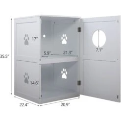 Coziwow By Jaxpety 2-Story Washroom House Cat Litter Box Enclosure 14 Coziwow By Jaxpety 2-Story Washroom House Cat Litter Box Enclosure -Cat Supplies 355097 PT3. AC SS1800 V1665527218