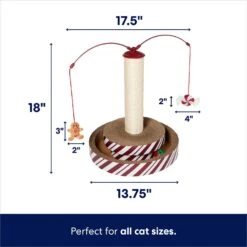 Frisco Holiday Gingerbread Interactive Cat Scratcher Cat Toy With Catnip -Cat Supplies 360897 PT1. AC SS1800 V1694812340