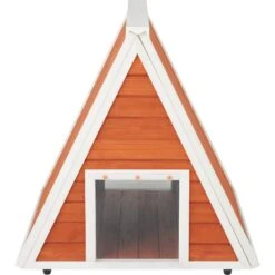 Frisco Outdoor Wooden A-Frame Cat House -Cat Supplies 361001 PT4. AC SS1800 V1658150652