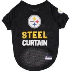 Pets First NFL Dog & Cat Raglan Jersey, Pittsburgh Steelers