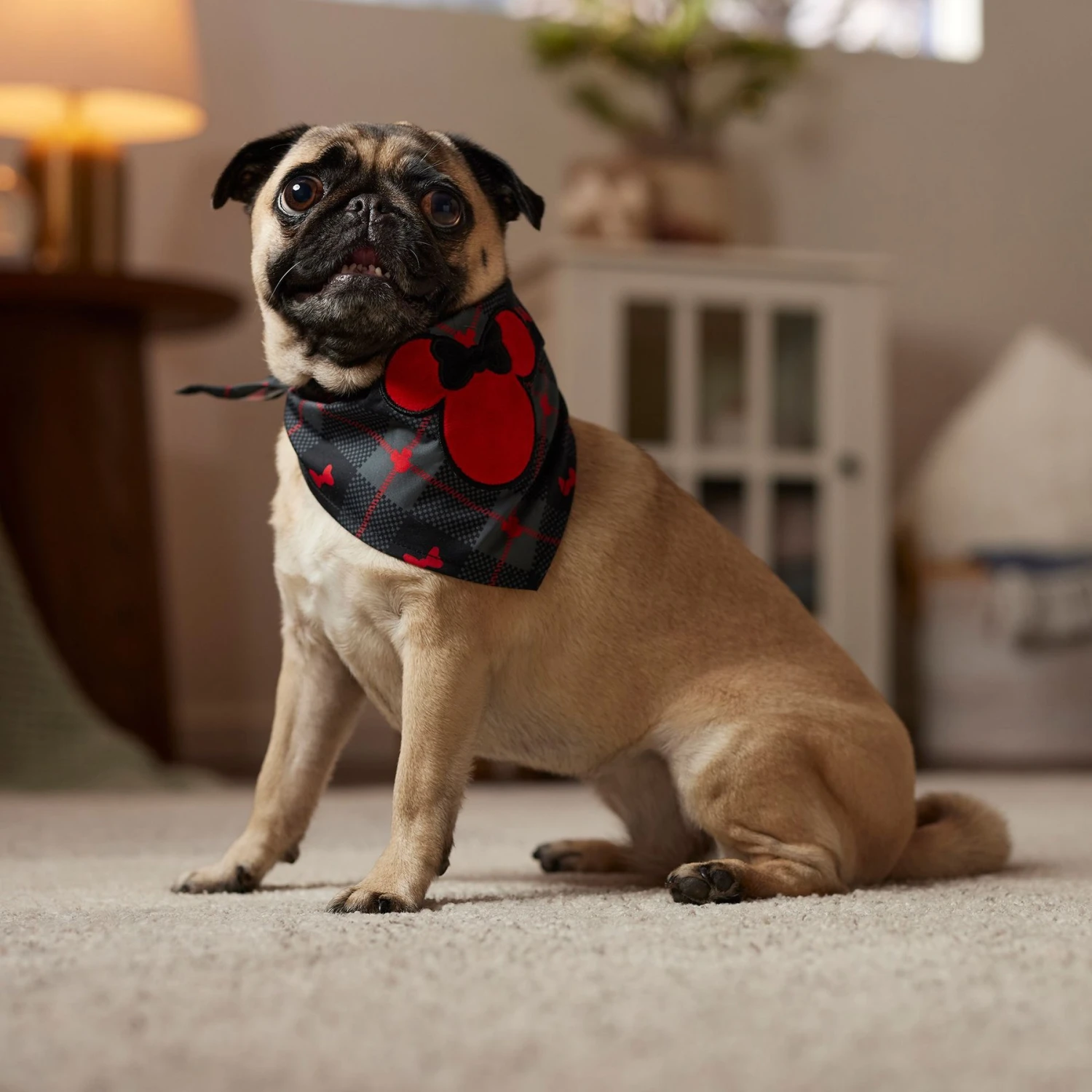 Disney Minnie Mouse Plaid Dog & Cat Bandana 8 Disney Minnie Mouse Plaid Dog & Cat Bandana - Image 6