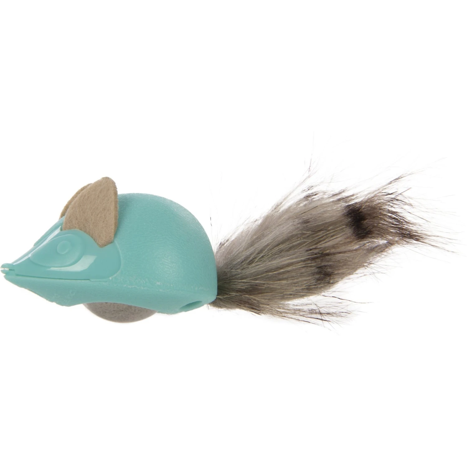 Petlinks Marble Mayhem Rolling Marble Racoon Cat Toy, Teal, Small 4 Petlinks Marble Mayhem Rolling Marble Racoon Cat Toy, Teal, Small - Image 2