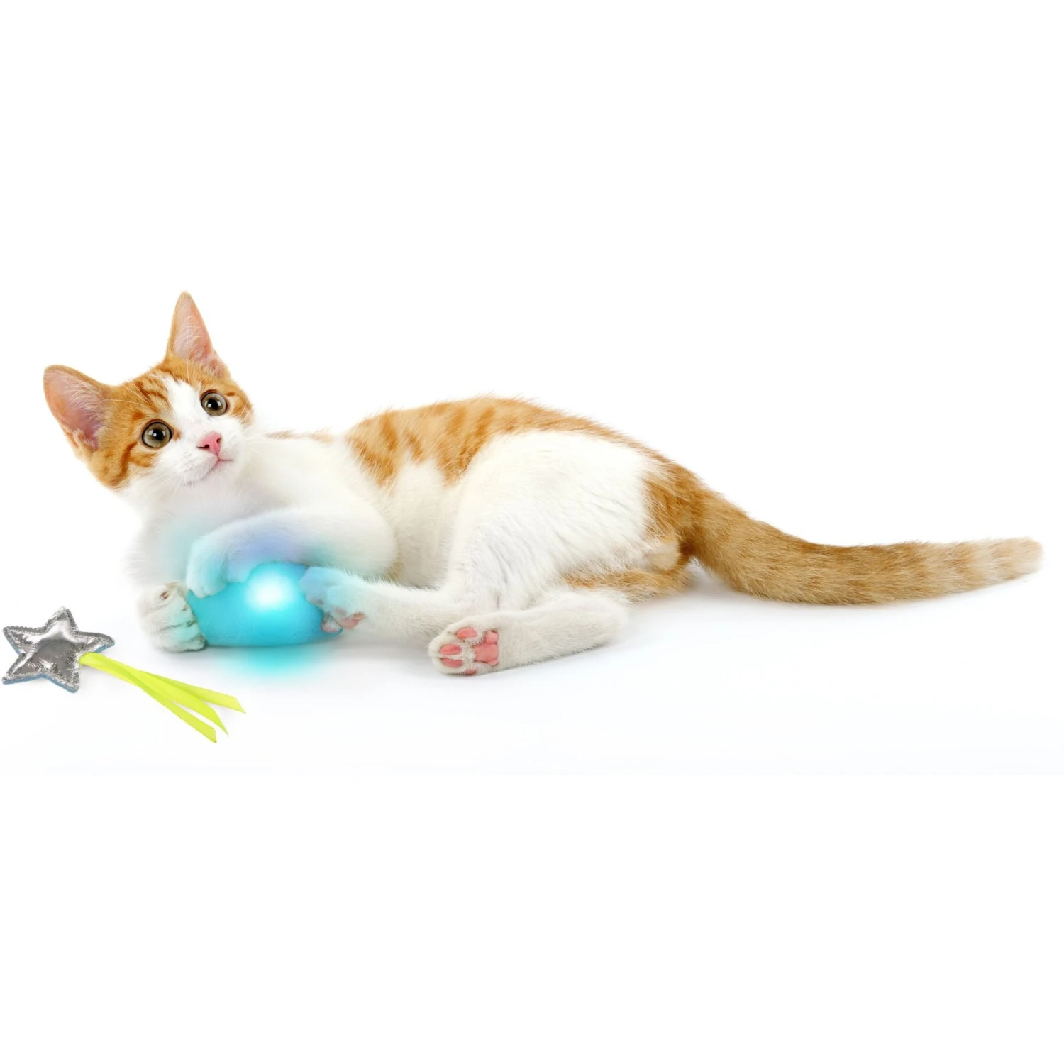 SmartyKat Twinkle Time Cloud & Star Electronic Light Toy & Plush Cat Toy, Small, 2 Count 7 SmartyKat Twinkle Time Cloud & Star Electronic Light Toy & Plush Cat Toy, Small, 2 Count - Image 5