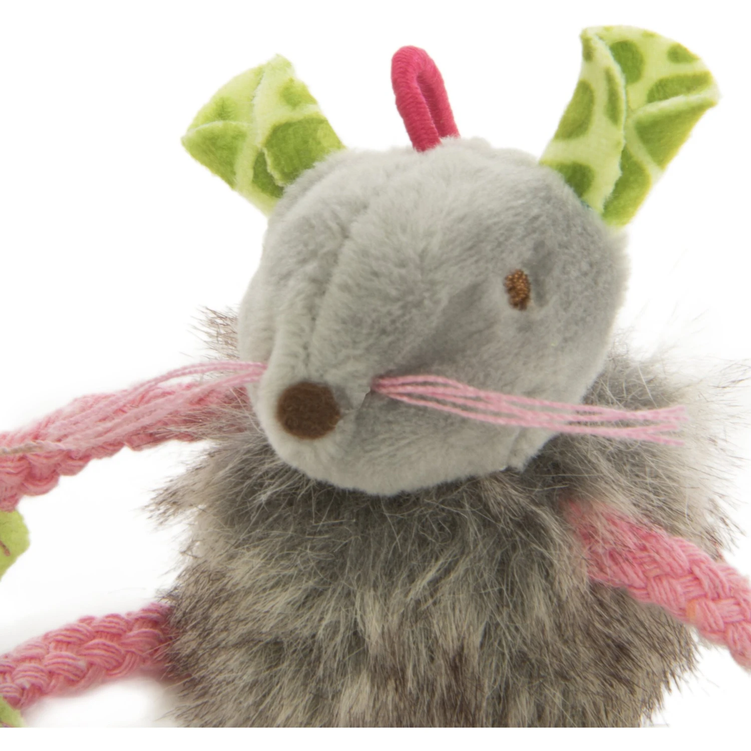 SmartyKat Bouncy Mouse Plush Dangler Catnip Cat Toy, Orange & Gray, Small, 3 Count 4 SmartyKat Bouncy Mouse Plush Dangler Catnip Cat Toy, Orange & Gray, Small, 3 Count - Image 2