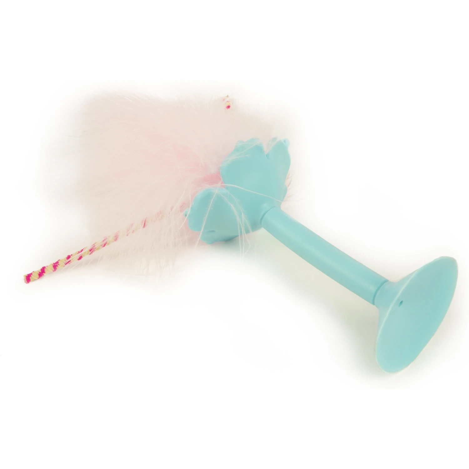 SmartyKat Window Wobbler 2 In 1 Suction Cup Window & Floor Cat Toy, Turquoise, Medium 4 SmartyKat Window Wobbler 2 In 1 Suction Cup Window & Floor Cat Toy, Turquoise, Medium - Image 2