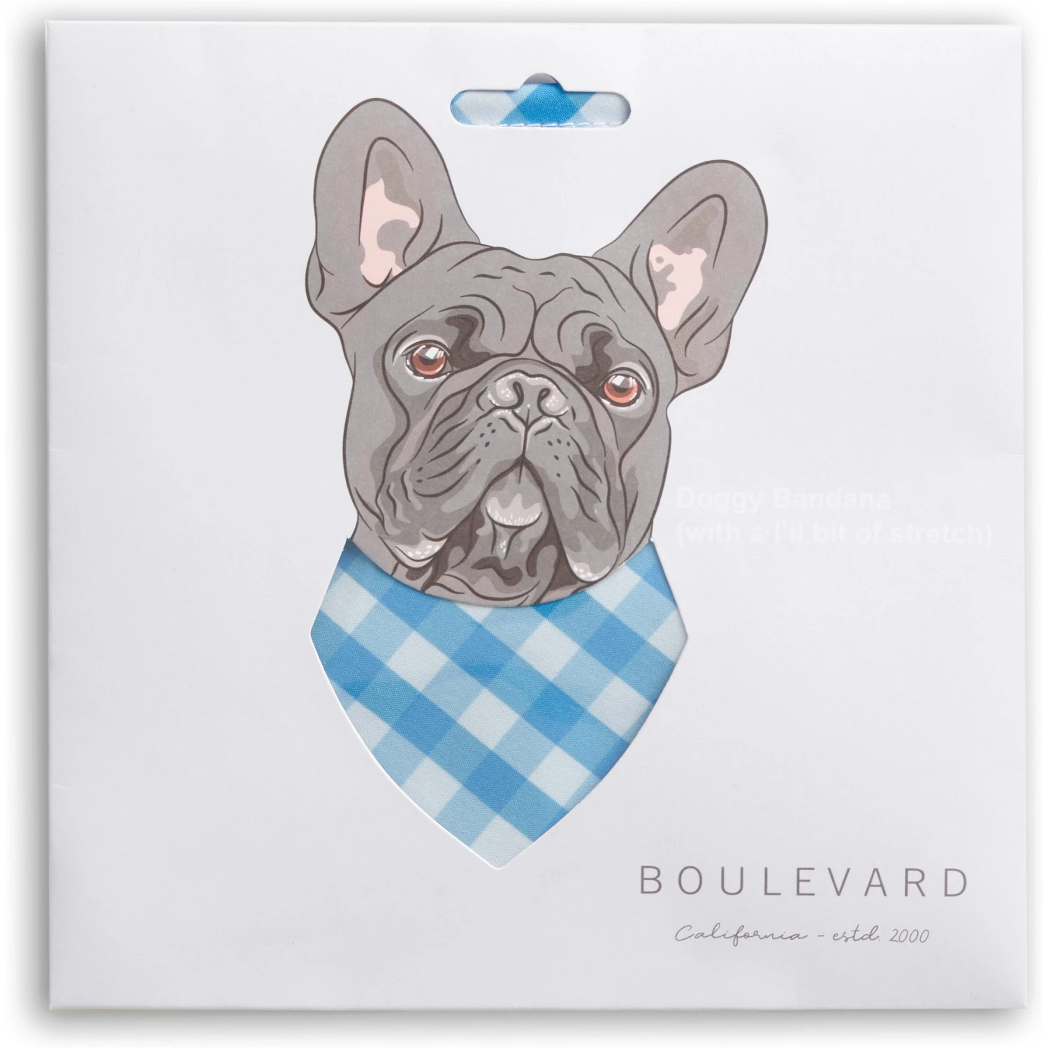 Boulevard Personalized Remy Gingham Dog Bandana 5 Boulevard Personalized Remy Gingham Dog Bandana - Image 3