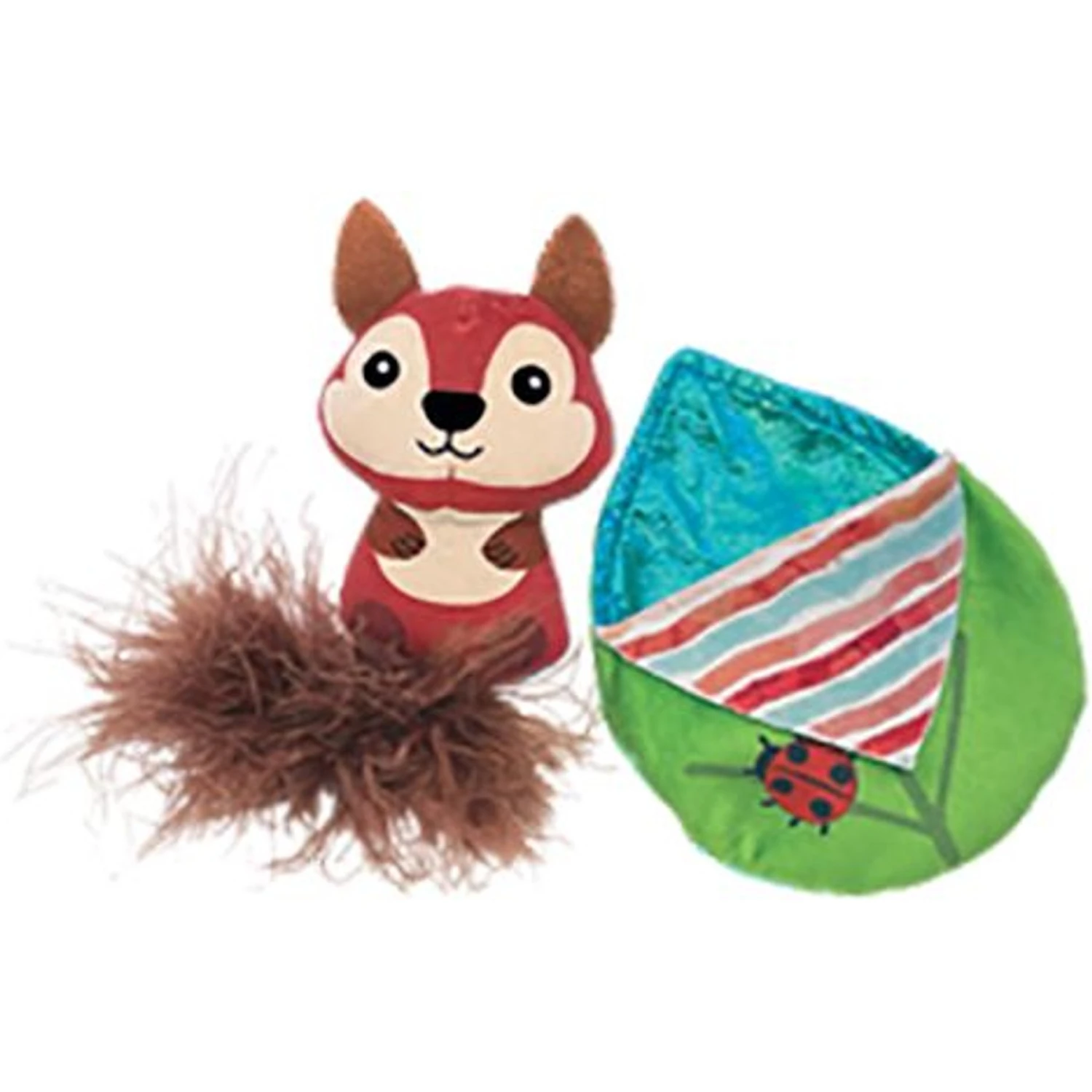 KONG Pull-A-Partz Tuck 2 In 1 Catnip Cat Toy 4 KONG Pull-A-Partz Tuck 2 In 1 Catnip Cat Toy - Image 3