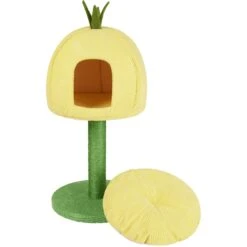 Frisco Pineapple 33.5" Plush Cat Scratching Post And Condo 10 Frisco Pineapple 33.5" Plush Cat Scratching Post And Condo -Cat Supplies 371361 PT3. AC SS1800 V1664373498