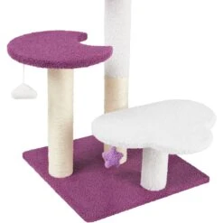 Frisco Star, Moon And Cloud 25" Plush Cat Tree -Cat Supplies 371373 PT3. AC SS1800 V1670967425