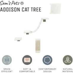 Sam's Pets Addison Wall Climber Cat Tree 13 Sam's Pets Addison Wall Climber Cat Tree -Cat Supplies 373155 PT2. AC SS1800 V1647294418