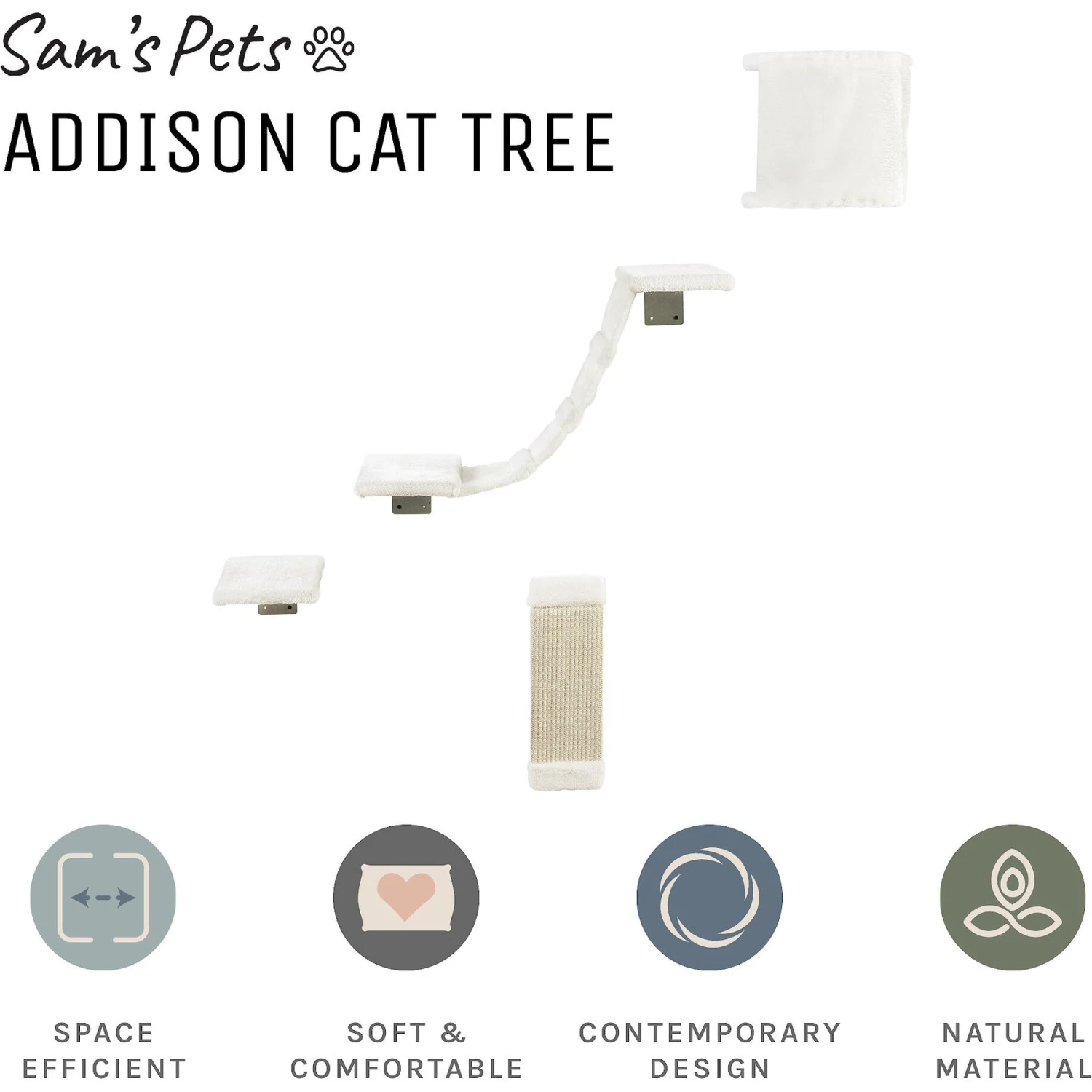 Sam's Pets Addison Wall Climber Cat Tree 5 Sam's Pets Addison Wall Climber Cat Tree - Image 3