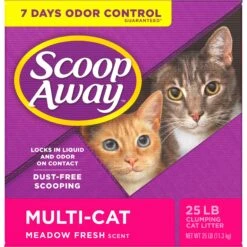 Scoop Away Multi-Cat Meadow Fresh Scented Clumping Clay Cat Litter 17 Scoop Away Multi-Cat Meadow Fresh Scented Clumping Clay Cat Litter -Cat Supplies 49010 PT6. AC SS1800 V1694455148