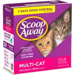 Scoop Away Multi-Cat Meadow Fresh Scented Clumping Clay Cat Litter 19 Scoop Away Multi-Cat Meadow Fresh Scented Clumping Clay Cat Litter -Cat Supplies 49010 PT8. AC SS1800 V1584460324