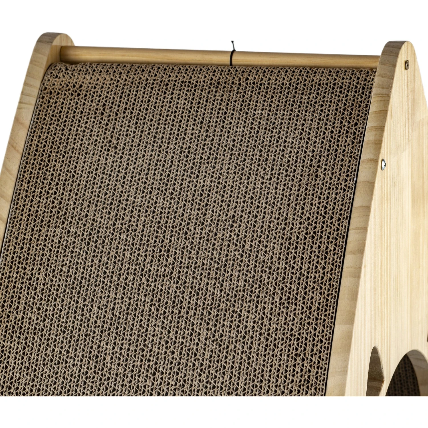 Armarkat Real Wood Triangular Cat Condo, Natural Beige, 22-in 11 Armarkat Real Wood Triangular Cat Condo, Natural Beige, 22-in - Image 9