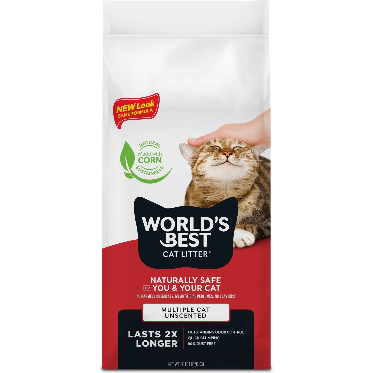 World's Best Multi-Cat Unscented Clumping Corn Cat Litter 3 World's Best Multi-Cat Unscented Clumping Corn Cat Litter