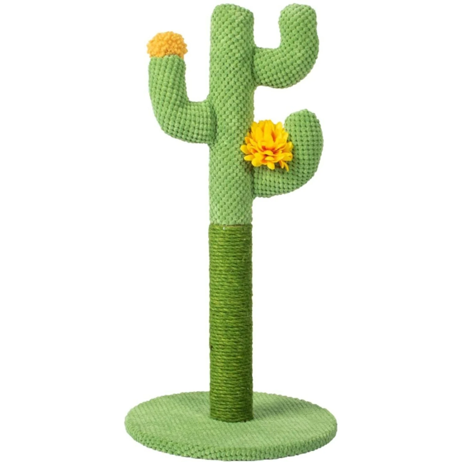 Lovely Caves 23.6-in Cactus Cat Scratching Post. Green, Large 4 Lovely Caves 23.6-in Cactus Cat Scratching Post. Green, Large - Image 2