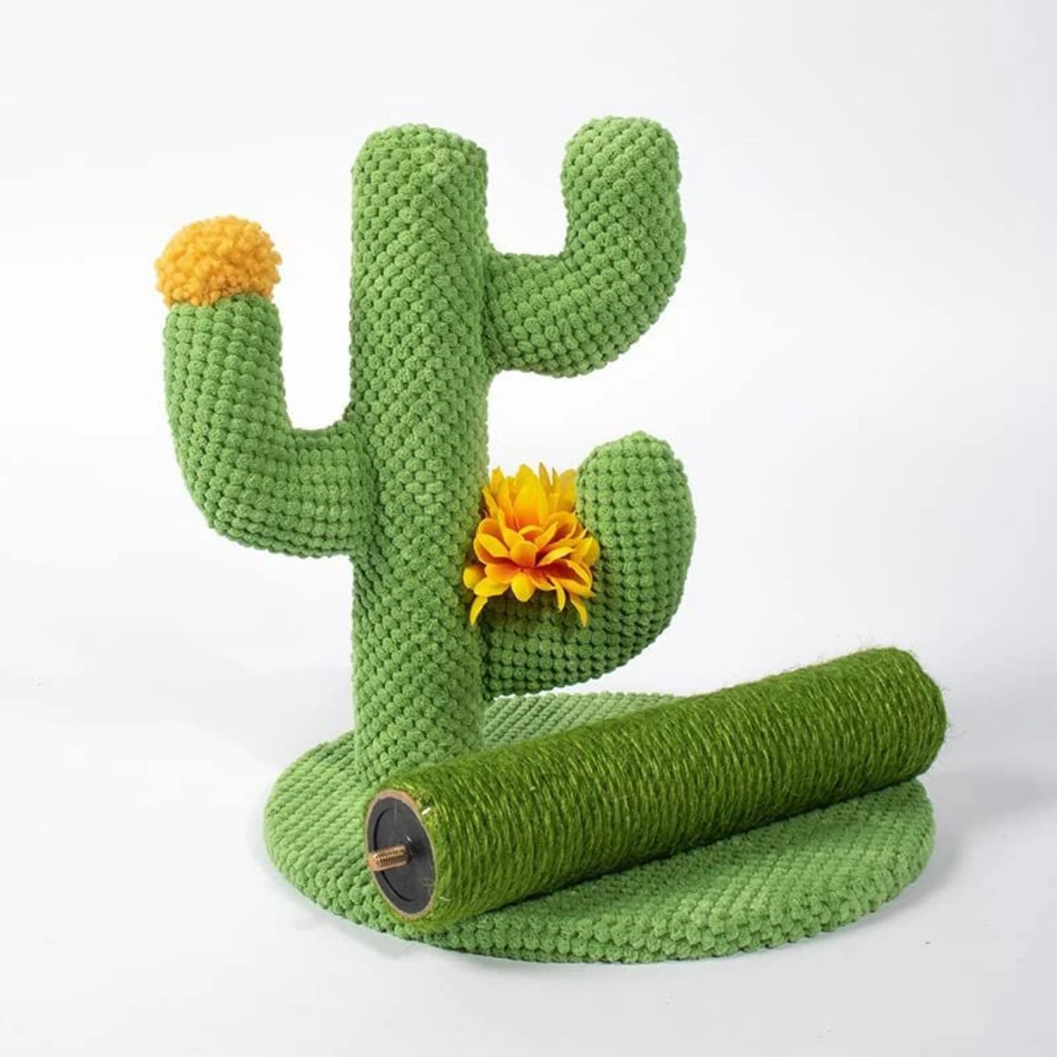 Lovely Caves 23.6-in Cactus Cat Scratching Post. Green, Large 7 Lovely Caves 23.6-in Cactus Cat Scratching Post. Green, Large - Image 5