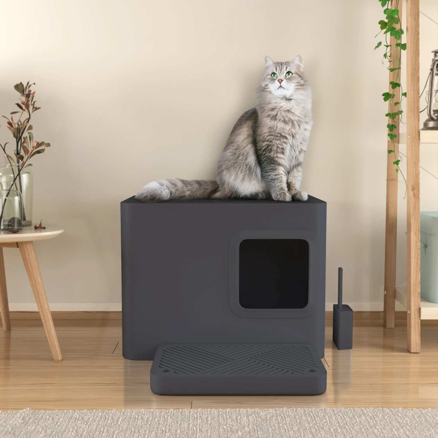 Way Basics Meowy Studio Loo Litter Box Enclosure 5 Way Basics Meowy Studio Loo Litter Box Enclosure - Image 3