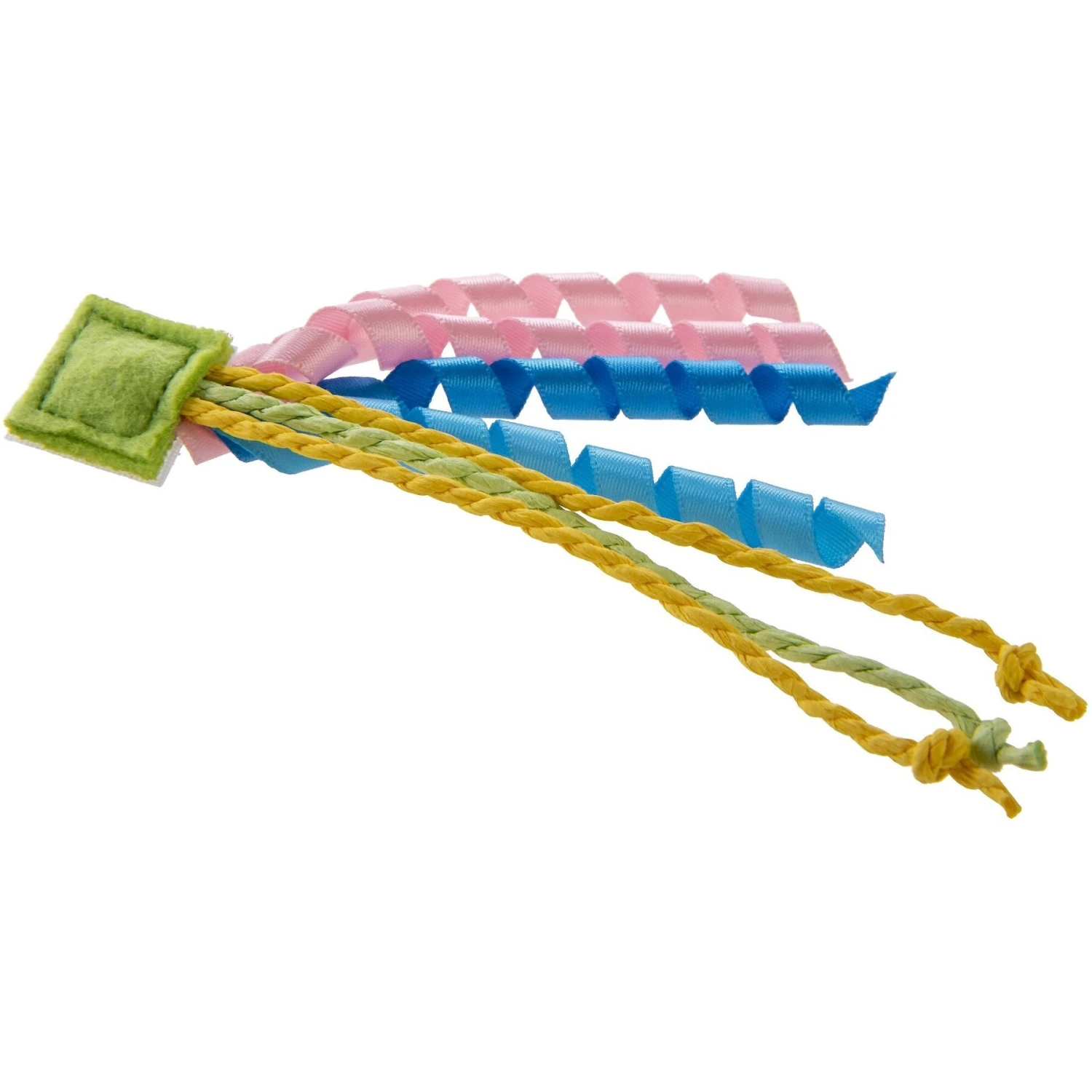 Petlinks Tethered Teaser Re-attachable Ribbon & Feather Cat Toy, Multi Color, Large 5 Petlinks Tethered Teaser Re-attachable Ribbon & Feather Cat Toy, Multi Color, Large - Image 3