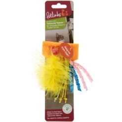 Petlinks Tethered Teaser Re-attachable Ribbon & Feather Cat Toy, Multi Color, Large 11 Petlinks Tethered Teaser Re-attachable Ribbon & Feather Cat Toy, Multi Color, Large -Cat Supplies 531526 PT4. AC SS1800 V1652770962