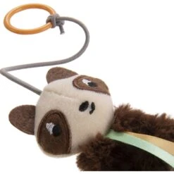 Petlinks HappyNip Sneaky Swinger Bouncy Dangle Plush Raccoon Cat Toy, Brown, Medium -Cat Supplies 531622 PT3. AC SS1800 V1657658627