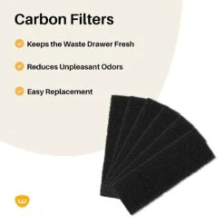 Litter-Robot 3 Cat Litter Box Carbon Filters, 6 Count 11 Litter-Robot 3 Cat Litter Box Carbon Filters, 6 Count -Cat Supplies 535294 PT2. AC SS1800 V1657658791