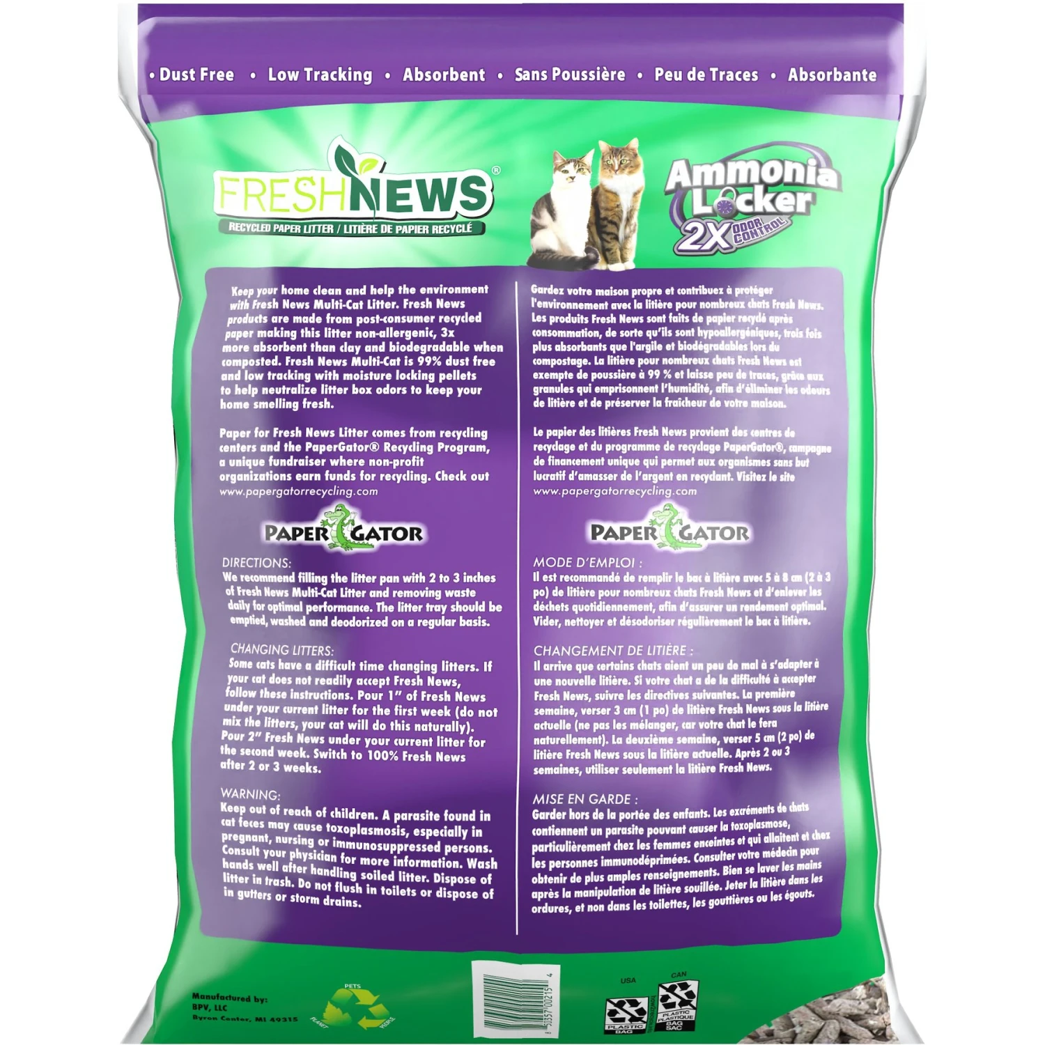 Fresh News Non-Clumping Scented Paper Cat Litter, 25-lb Bag 4 Fresh News Non-Clumping Scented Paper Cat Litter, 25-lb Bag - Image 2