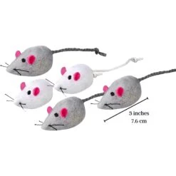 SunGrow Teething Chews Cat & Ferret Chase & Kicker Mouse Plush Toy, 5 Count 13 SunGrow Teething Chews Cat & Ferret Chase & Kicker Mouse Plush Toy, 5 Count -Cat Supplies 541654 PT6. AC SS1800 V1677593997