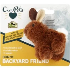 OurPets Backyard Squeaking Bunny Cat Toy 10 OurPets Backyard Squeaking Bunny Cat Toy -Cat Supplies 55742 PT2. AC SS1800 V1526316428