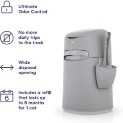 Litter Genie Easy Roll Pail Cat Litter Disposal -Cat Supplies 573662 PT2. AC SS1800 V1667327469