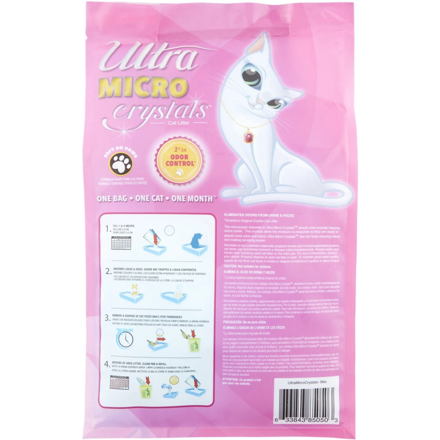 Ultra Pearls Micro Unscented Non-Clumping Crystal Cat Litter 5 Ultra Pearls Micro Unscented Non-Clumping Crystal Cat Litter - Image 3