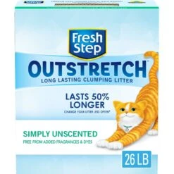 Fresh Step Outstretch Simply Unscented Cat Litter, 26-lb Box