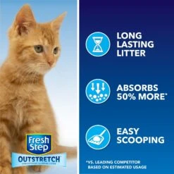 Fresh Step Outstretch Simply Unscented Cat Litter, 26-lb Box 13 Fresh Step Outstretch Simply Unscented Cat Litter, 26-lb Box -Cat Supplies 605102 PT2. AC SS1800 V1694465186
