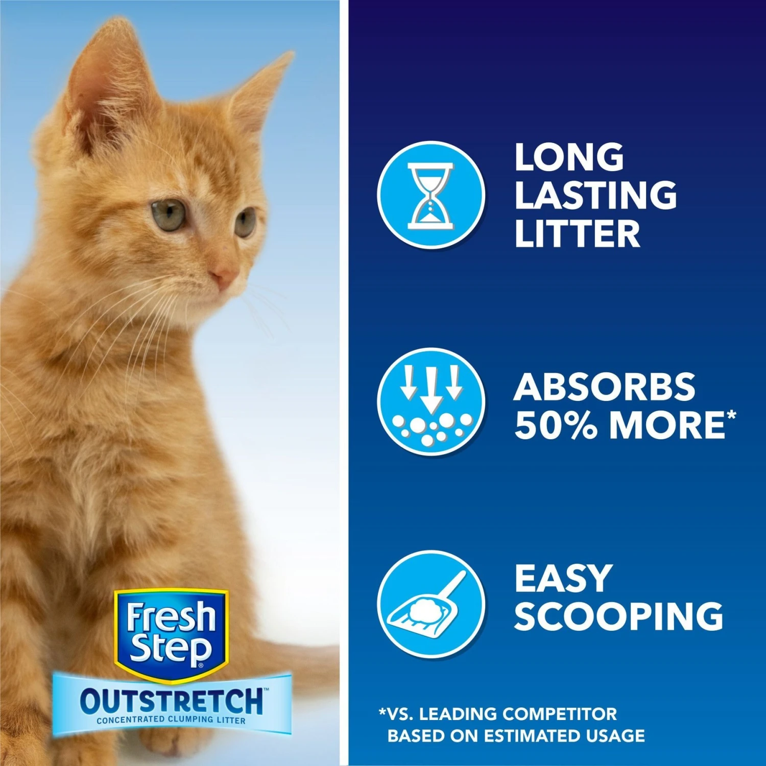 Fresh Step Outstretch Simply Unscented Cat Litter, 26-lb Box 5 Fresh Step Outstretch Simply Unscented Cat Litter, 26-lb Box - Image 3