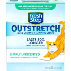 Fresh Step Outstretch Simply Unscented Cat Litter, 26-lb Box 17 Fresh Step Outstretch Simply Unscented Cat Litter, 26-lb Box -Cat Supplies 605102 PT6. AC SS1800 V1694465247