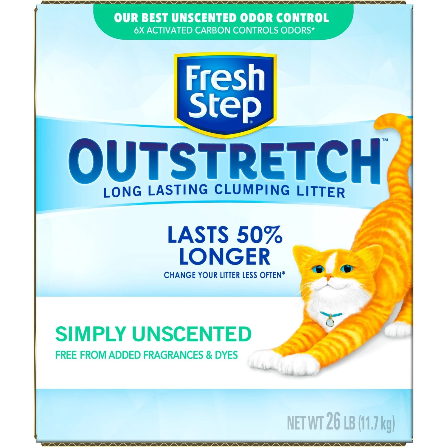 Fresh Step Outstretch Simply Unscented Cat Litter, 26-lb Box 10 Fresh Step Outstretch Simply Unscented Cat Litter, 26-lb Box - Image 8