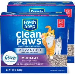 Fresh Step Advanced Clean Paws Multi Cat Litter, 18.5-lb Box, 2 Count 17 Fresh Step Advanced Clean Paws Multi Cat Litter, 18.5-lb Box, 2 Count -Cat Supplies 605118 PT6. AC SS1800 V1695149067