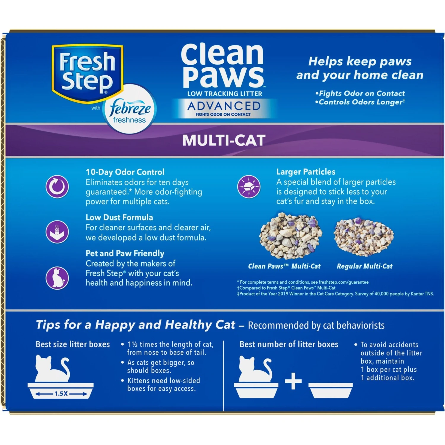 Fresh Step Advanced Clean Paws Multi Cat Litter, 18.5-lb Box, 2 Count 10 Fresh Step Advanced Clean Paws Multi Cat Litter, 18.5-lb Box, 2 Count - Image 8