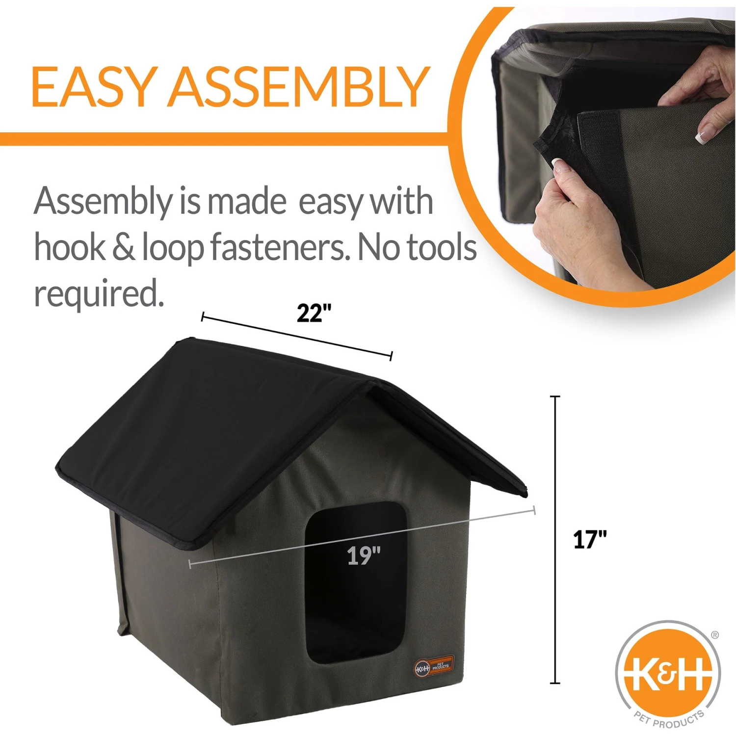 K&H Pet Products Outdoor Unheated Kitty House Cat Shelter 4 K&H Pet Products Outdoor Unheated Kitty House Cat Shelter - Image 2