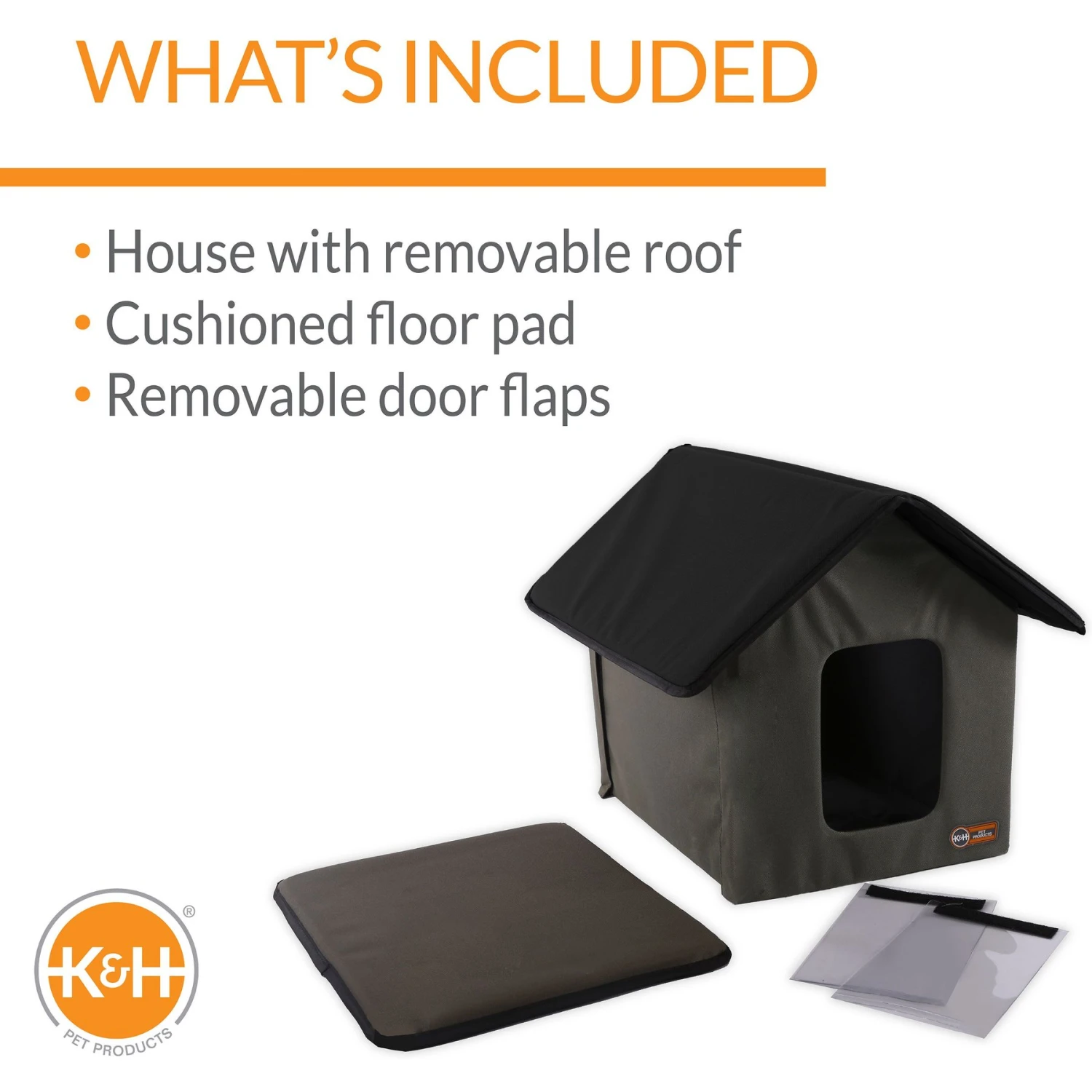 K&H Pet Products Outdoor Unheated Kitty House Cat Shelter 5 K&H Pet Products Outdoor Unheated Kitty House Cat Shelter - Image 3