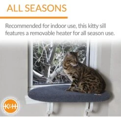 K&H Pet Products Thermo-Kitty Sill Cat Window Perch 14 K&H Pet Products Thermo-Kitty Sill Cat Window Perch -Cat Supplies 612094 PT3. AC SS1800 V1659490822