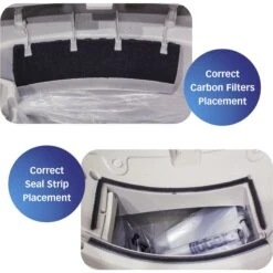 Pet Standard Replacement Carbon Filters & Seal Strip Set Compatible With Litter-Robot 3 Self-Cleaning Cat Litter Box, 10 Count -Cat Supplies 618174 PT4. AC SS1800 V1659821333