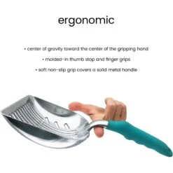 DurAnimals DuraScoop Original Cat Litter Scoop, Color Varies -Cat Supplies 62345 PT4. AC SS1800 V1543851419