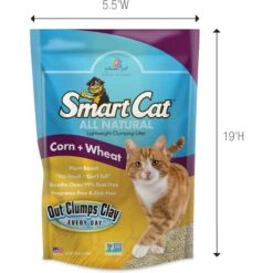 SmartCat All Natural Lightweight Corn & Wheat Clumping Cat Litter 8 SmartCat All Natural Lightweight Corn & Wheat Clumping Cat Litter -Cat Supplies 635446 PT2. AC SS1800 V1666839326