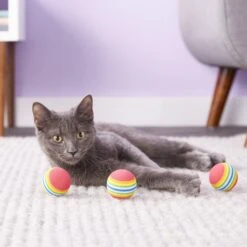 SmartCat Toy Box Balls, Color Varies -Cat Supplies 64222 PT7. AC SS1800 V1527256126