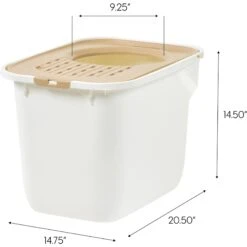 IRIS USA Large Square Top Entry Cat Litter Box -Cat Supplies 645486 PT3. AC SS1800 V1680811972